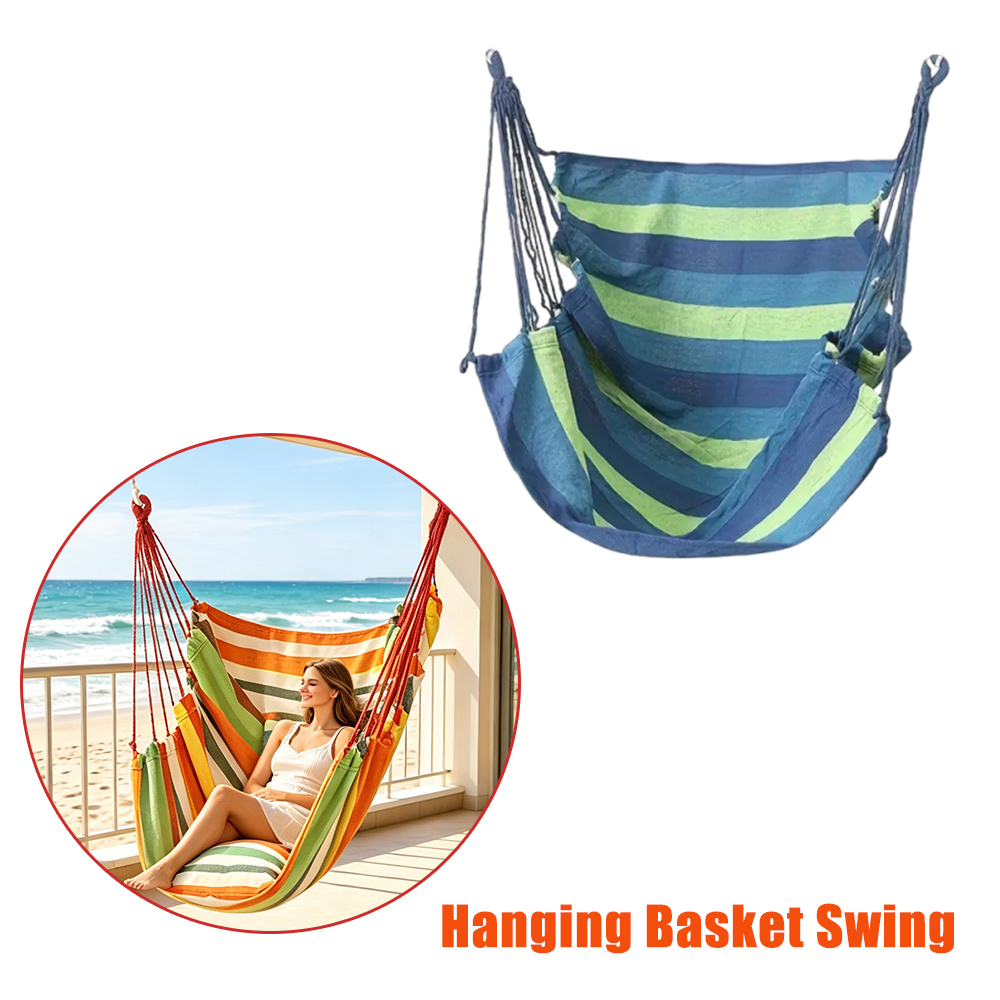 Kids Outdoor Hanging Chair - Hanging Basket Swing Chair Outdoor for