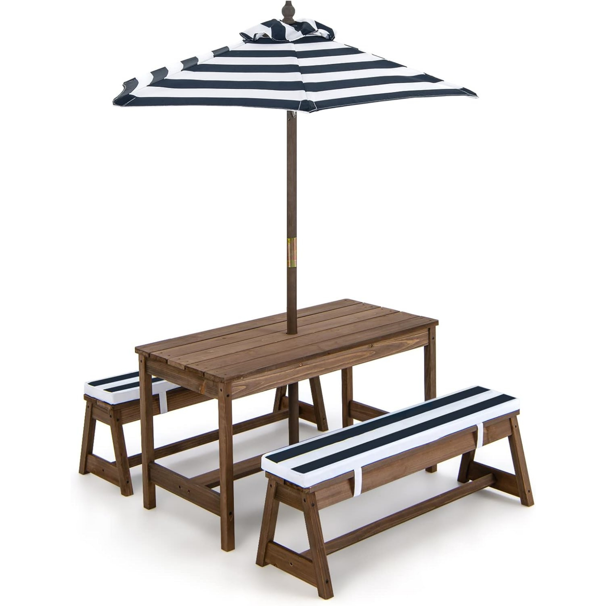 Kids Outdoor Umbrella For Table - Kids Picnic Table with Umbrella Foldable,