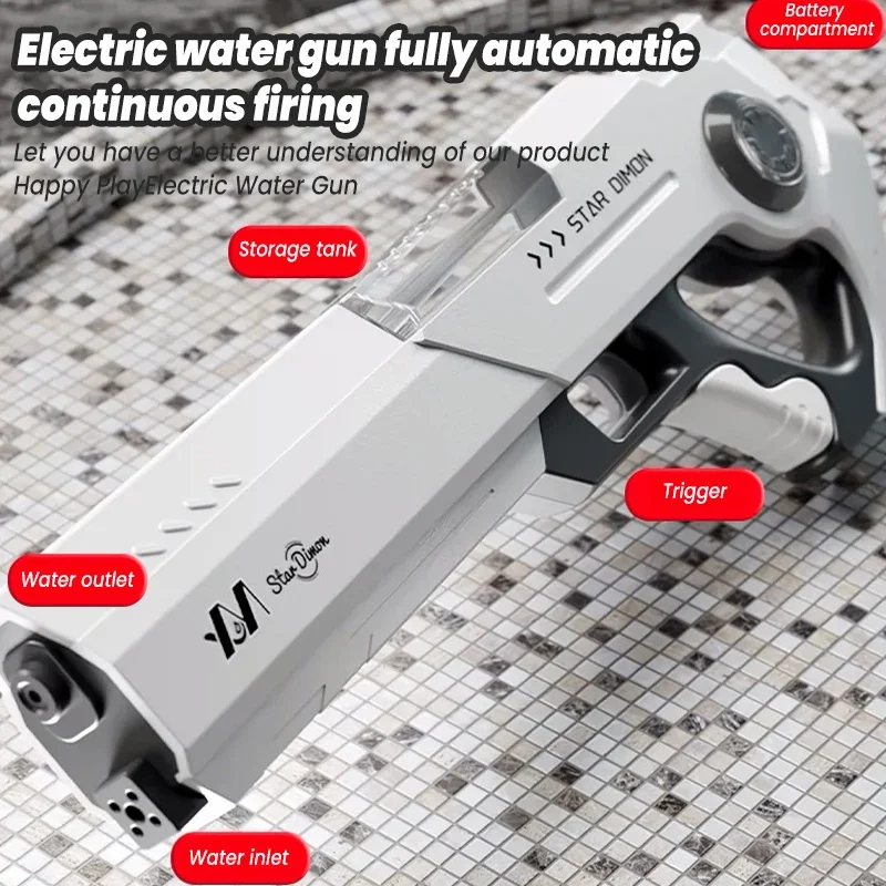 Kids Outdoor Gift Ideas - Electric Water Absorption Water Gun Toy