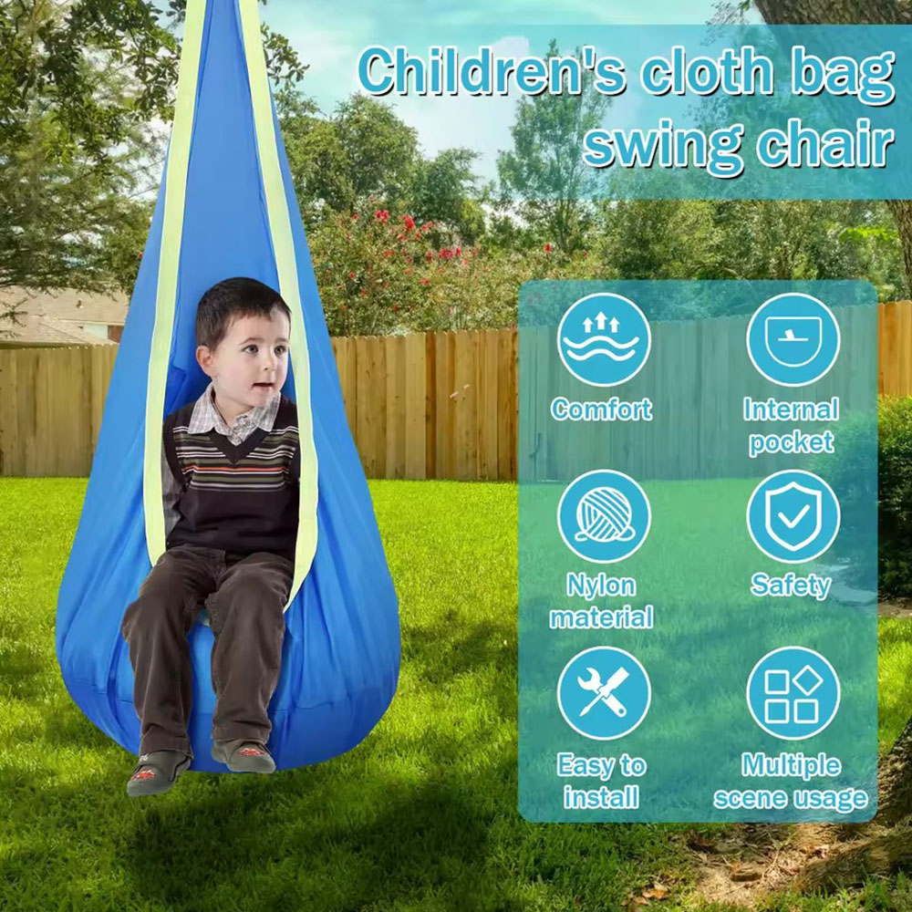 Kids Pod Swing Seat Nylon Hang - огляд і ціна Kids Outdoor Swing Chair