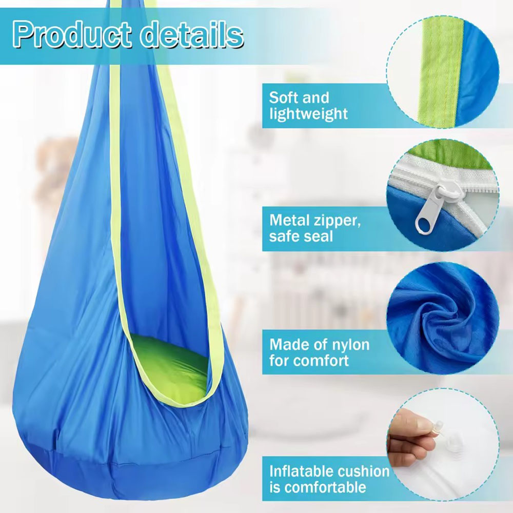 Kids Pod Swing Seat Nylon Hang - огляд і ціна Kids Outdoor Swing Chair