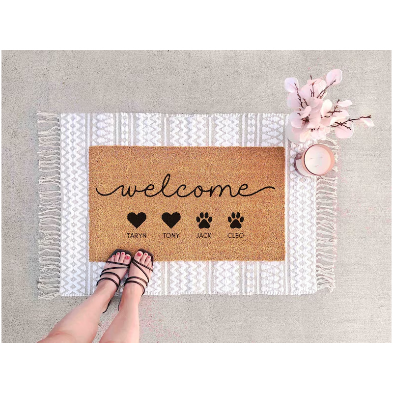 Custom Family Doormat Custom P - огляд і ціна Kids Outdoor Gift Ideas