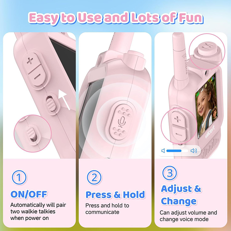 2pcs Video Walkie Talkies For  - огляд і ціна Kids Outdoor Voices