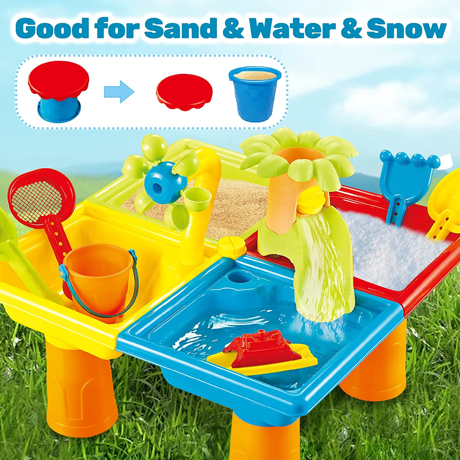 Beach Table Sand Play Toys Chi - огляд і ціна Kids Outdoor Table