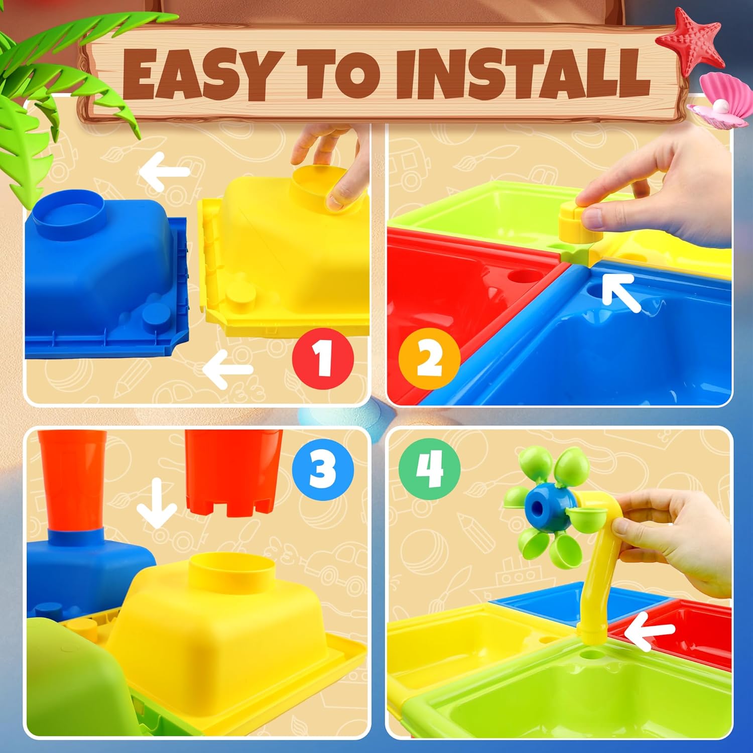 25 Pcs Summer Water Table for  - огляд і ціна Kids Outdoor Table