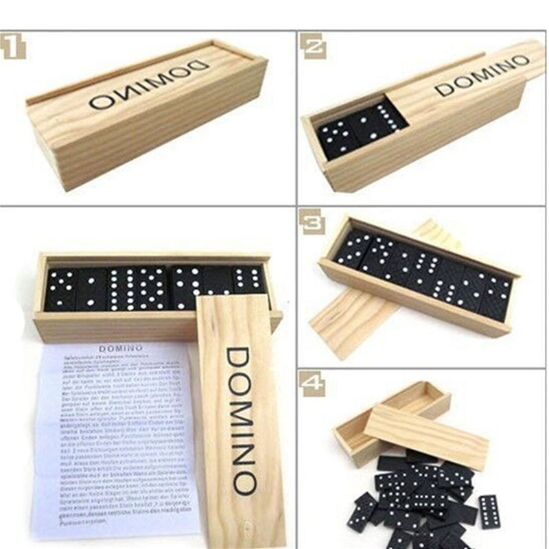 28pcs/Set Wooden Domino Board  - огляд і ціна Kids Outdoor Table