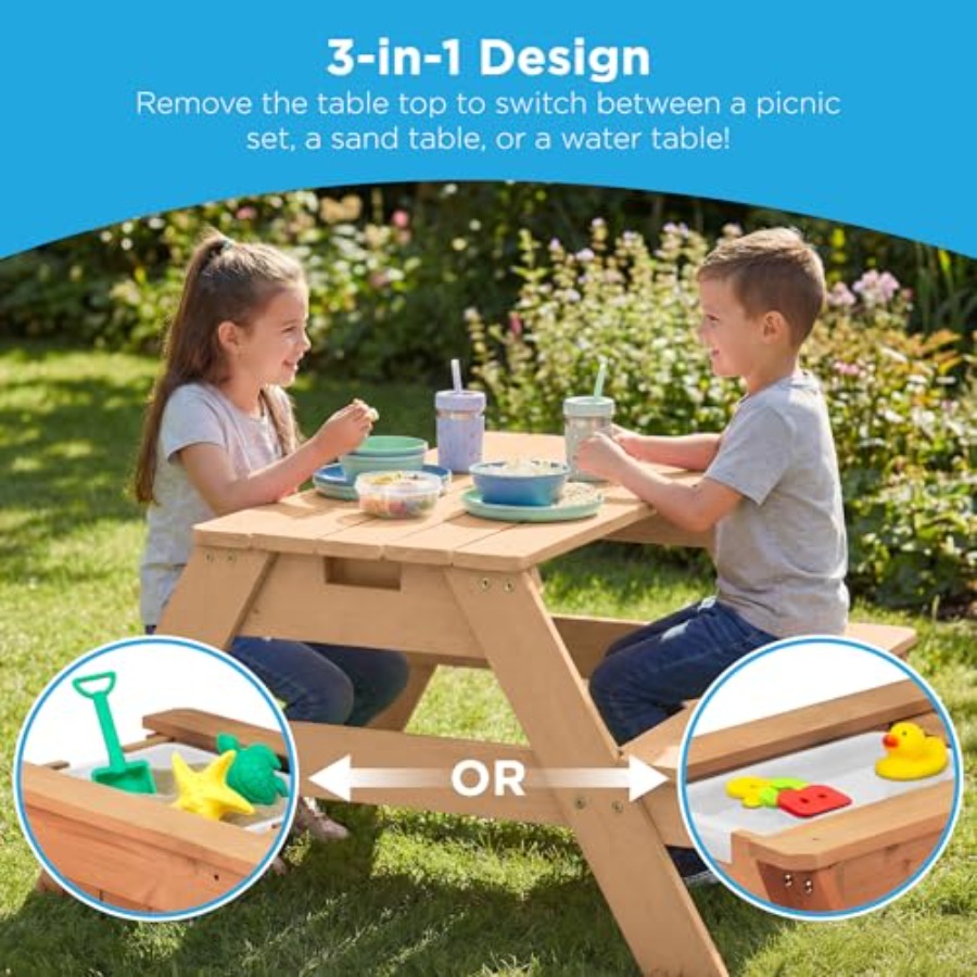 Outdoor kids picnic table with - огляд і ціна Kids Outdoor Umbrella For Table