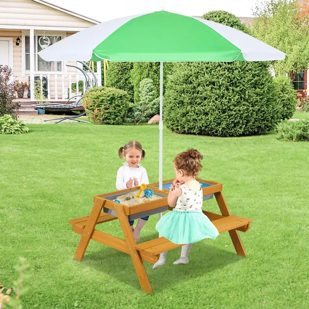 3-in-1 Height-Adjustable Umbre - огляд і ціна Kids Outdoor Umbrella For Table