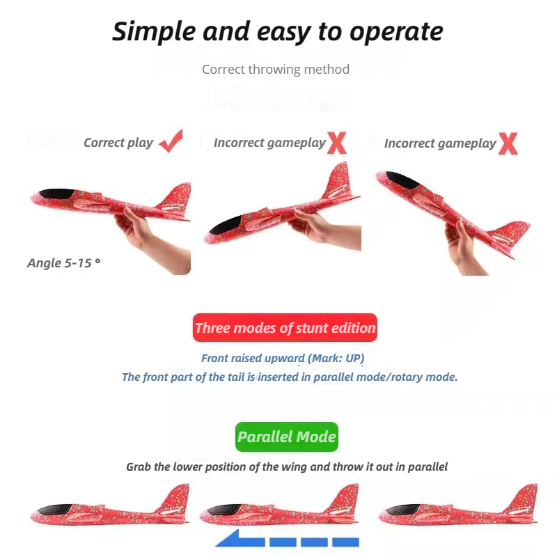 48cm Large Foam Airplane Child - огляд і ціна Kids Outdoor Activity Toys