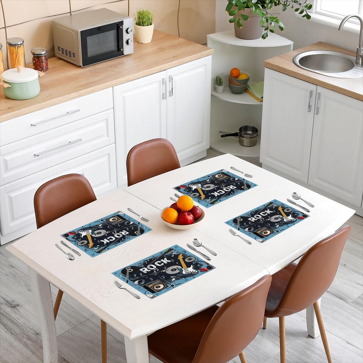 Rock Music Placemats Set of 4  - огляд і ціна Kids Outdoor Table