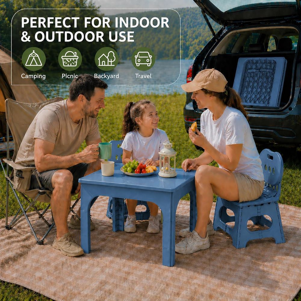oldable Table and Chair Set, H - огляд і ціна Kids Outdoor Table