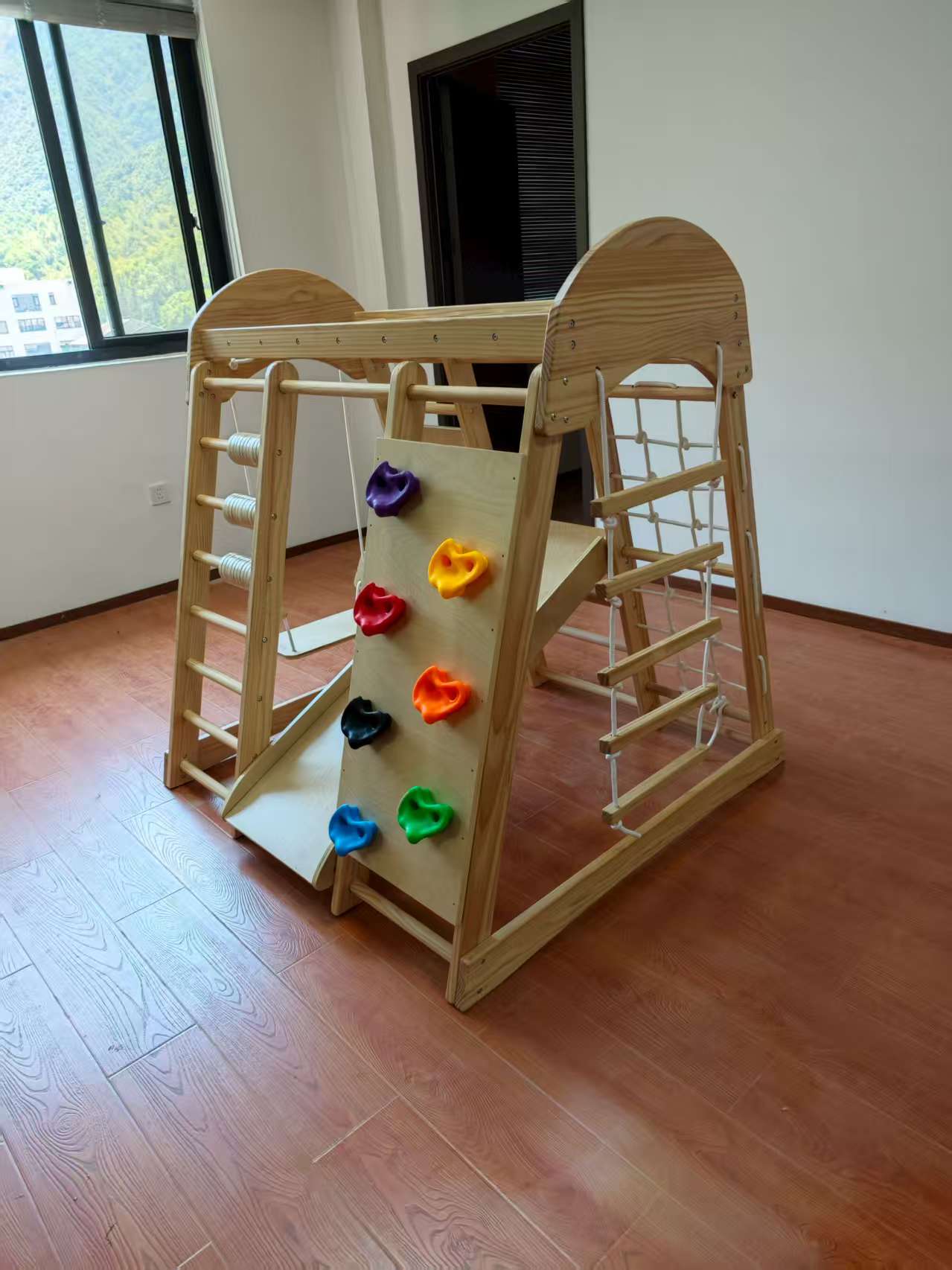 Wooden Kids Climbing Frame Lad - огляд і ціна Kids Indoor Outdoor Games