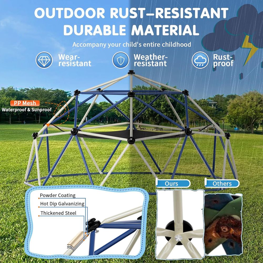 ClimDome,10T Dome Climber with - огляд і ціна Kids Outdoor Jungle Gym