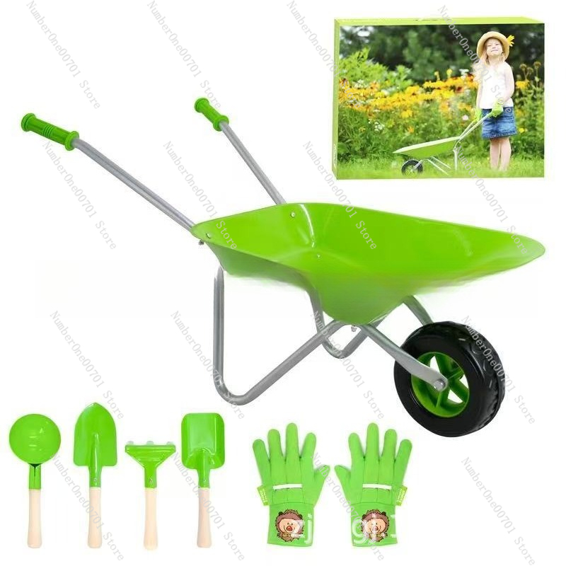 Kids Outdoor Wheelbarrow, Gree - огляд і ціна Kids Outdoor Activity Toys