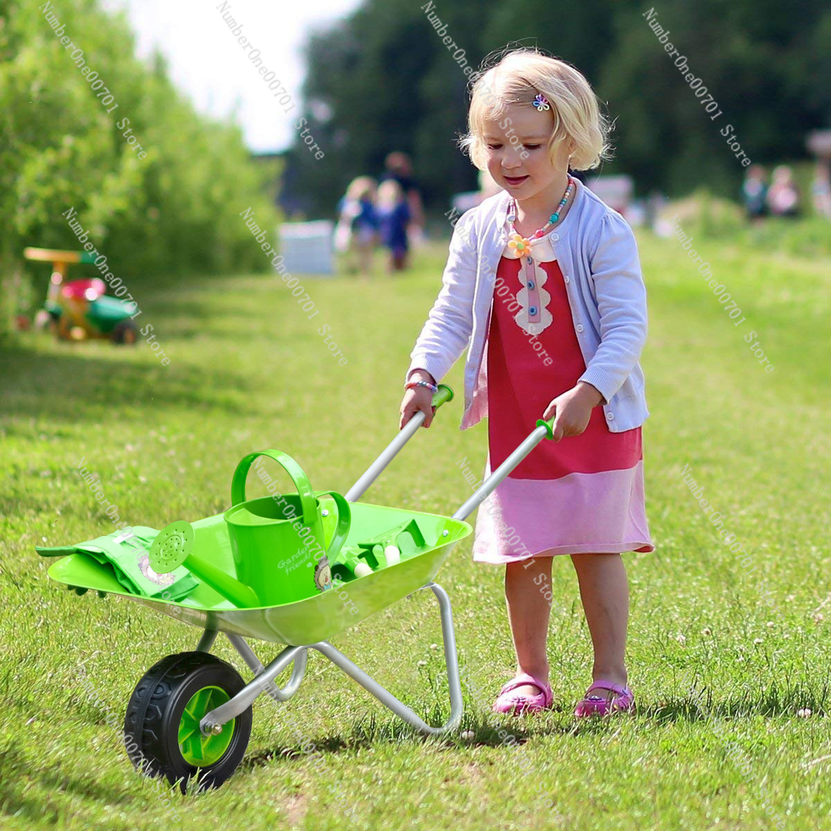 Kids Outdoor Wheelbarrow, Gree - огляд і ціна Kids Outdoor Activity Toys
