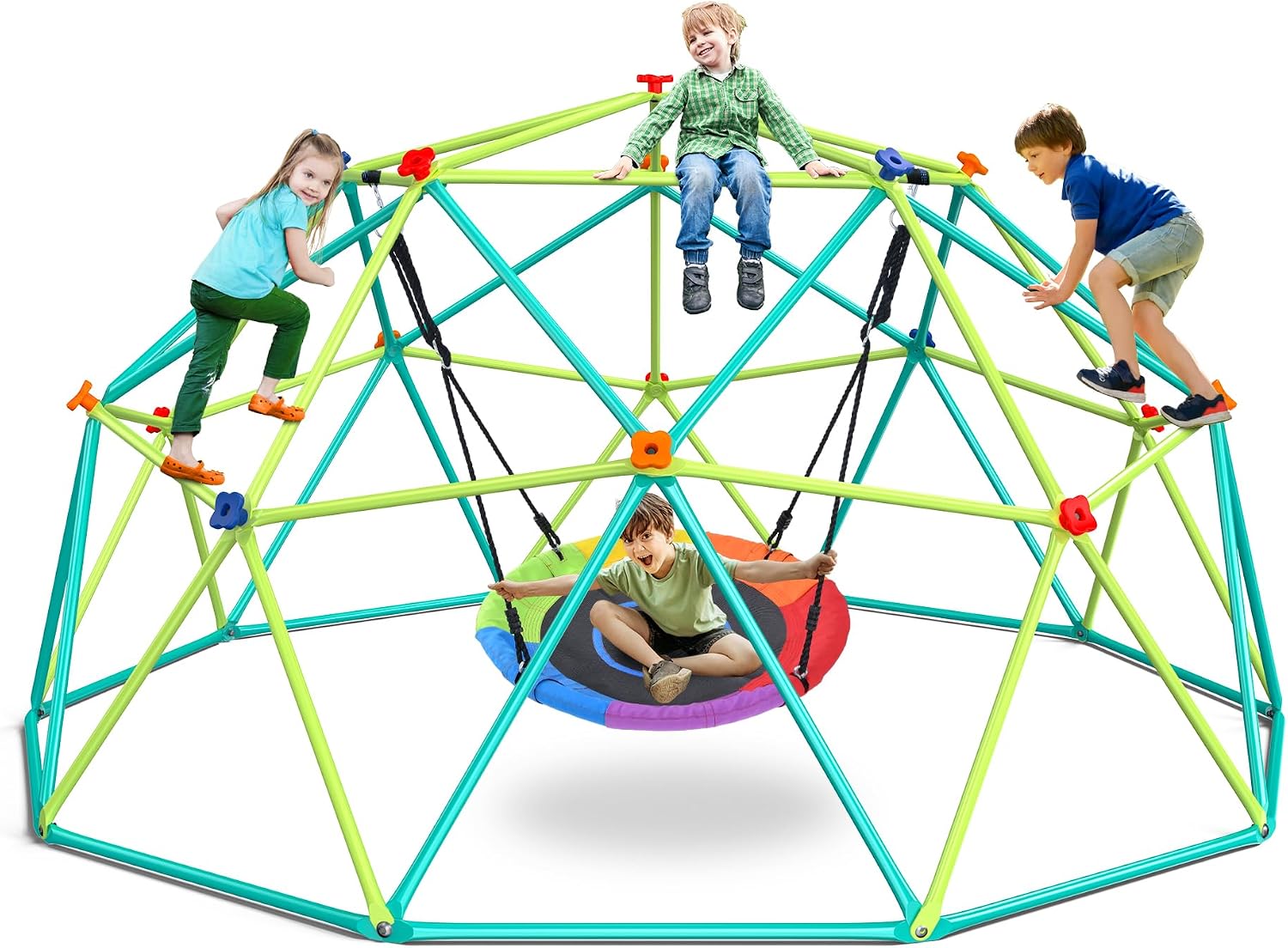 10 ft Climbing Dome Swing Set  - огляд і ціна Kids Outdoor Jungle Gym