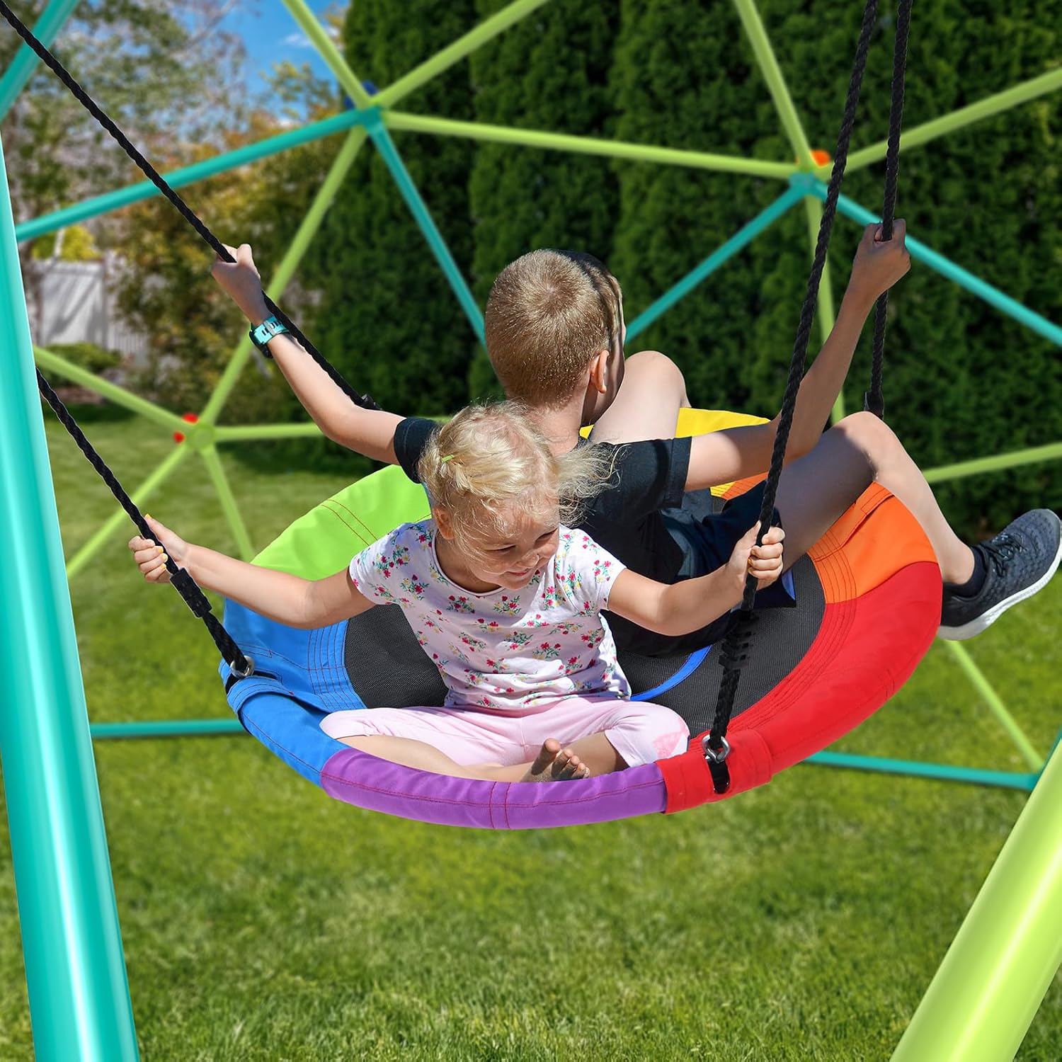 10 ft Climbing Dome Swing Set  - огляд і ціна Kids Outdoor Jungle Gym