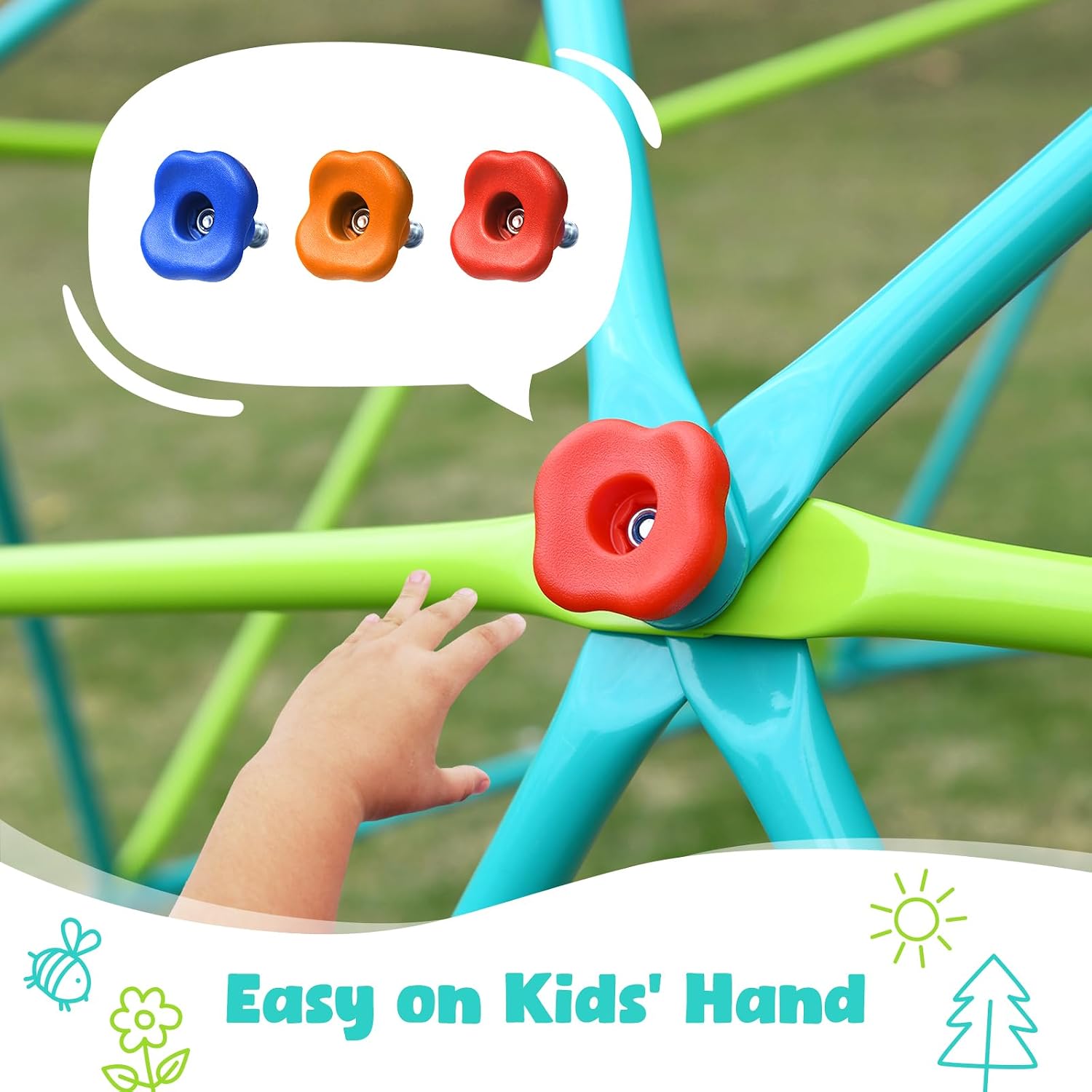 10 ft Climbing Dome Swing Set  - огляд і ціна Kids Outdoor Jungle Gym