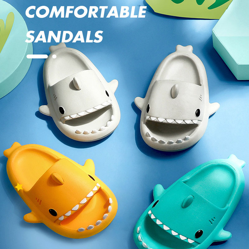 Children Slippers Cartoon Shar - огляд і ціна Kids Indoor Outdoor Slippers