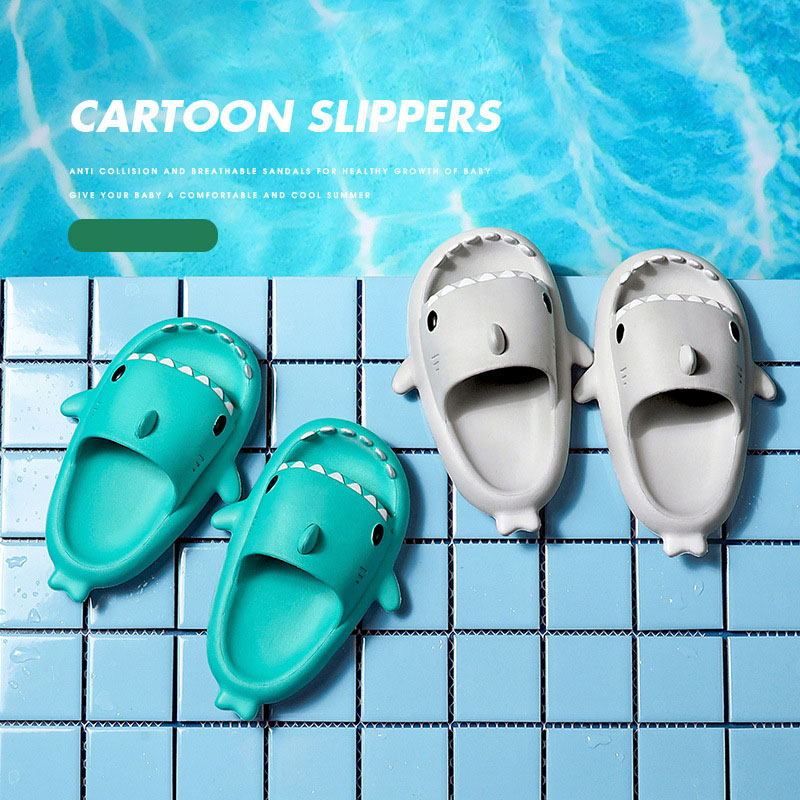 Children Slippers Cartoon Shar - огляд і ціна Kids Indoor Outdoor Slippers