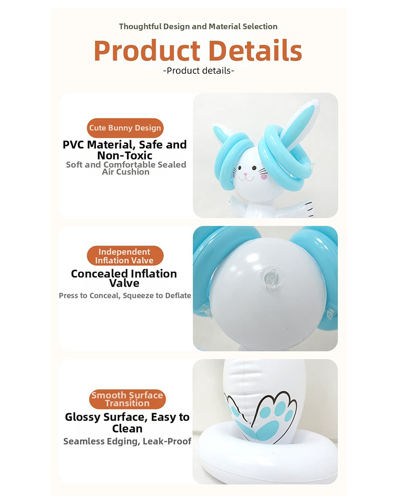Easter Inflatable Bunny Ring T - огляд і ціна Kids Outdoor Easter Toys