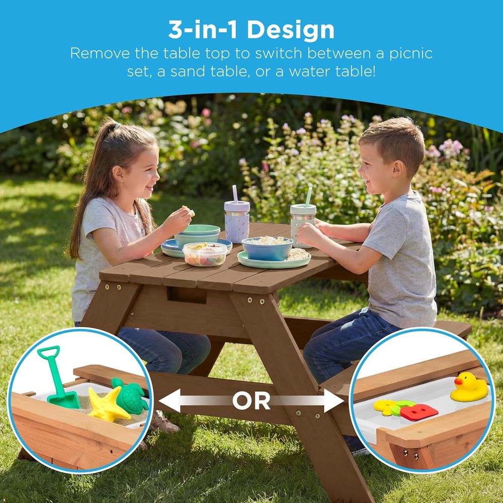 Kids Picnic Table with Umbrell - огляд і ціна Kids Outdoor Umbrella For Table