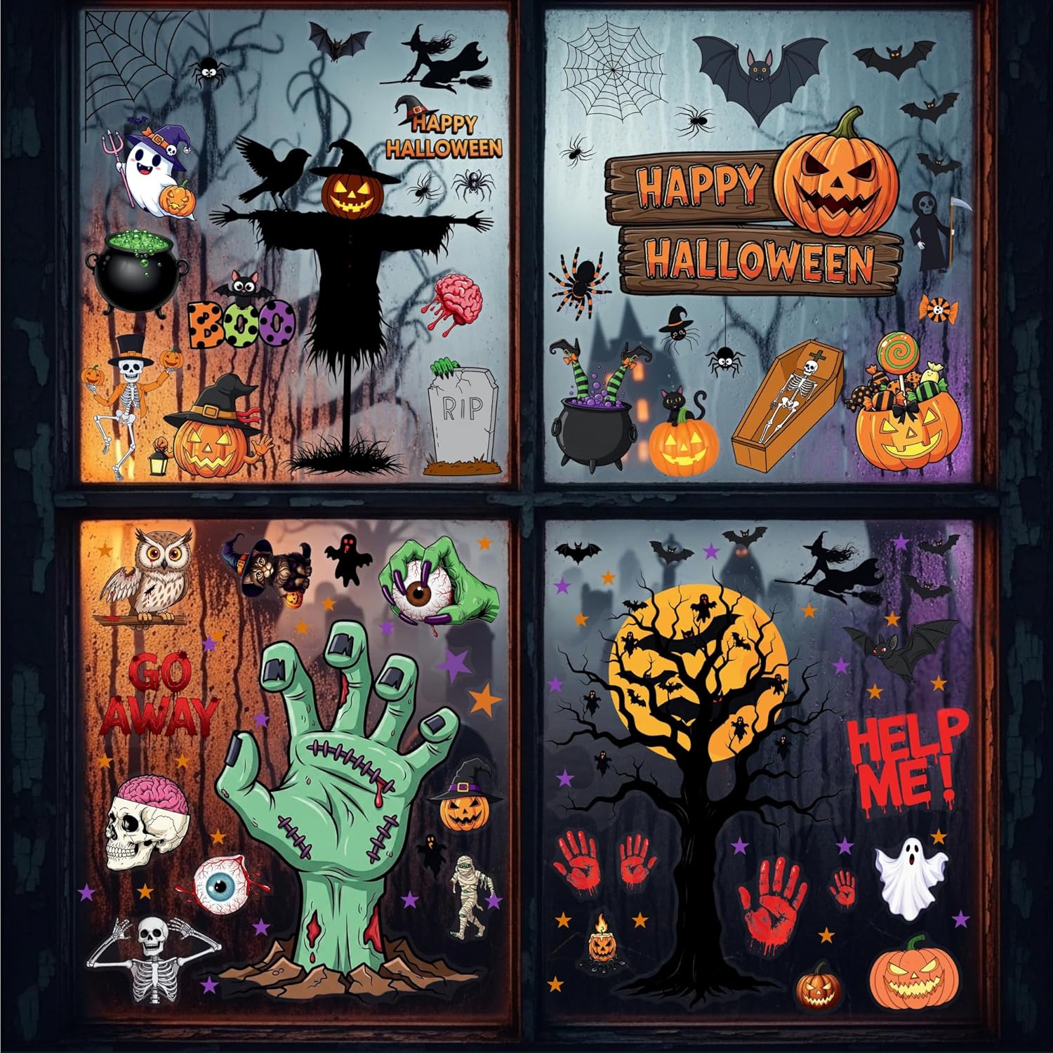 Halloween Window Cling Sticker - огляд і ціна Kids Outdoor Gift Ideas