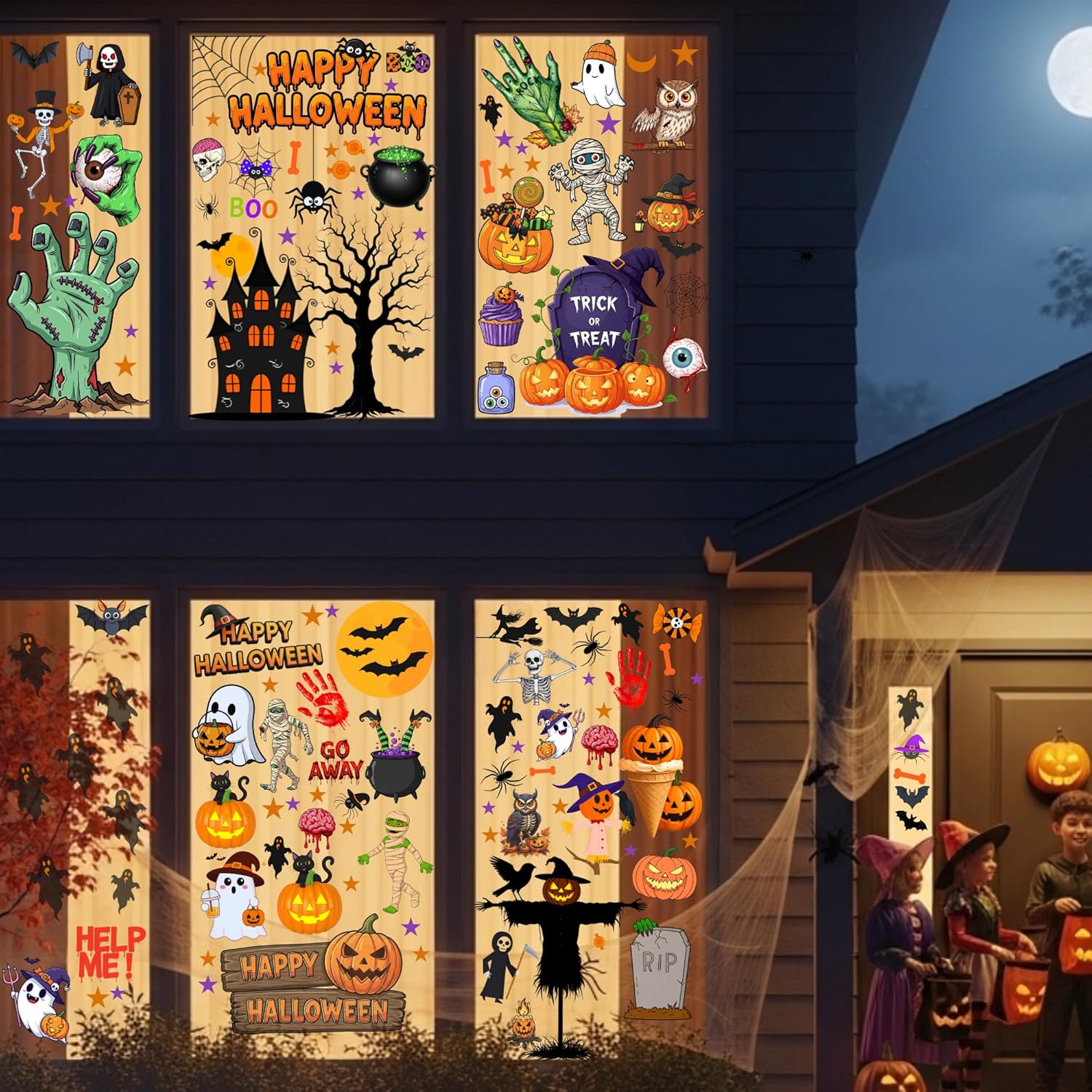 Halloween Window Cling Sticker - огляд і ціна Kids Outdoor Gift Ideas